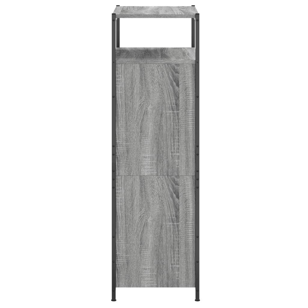 Schoenenkast 60x34x112 cm bewerkt hout grijs sonoma eikenkleur is nu te koop bij PeponiXL, paradijselijk wonen!