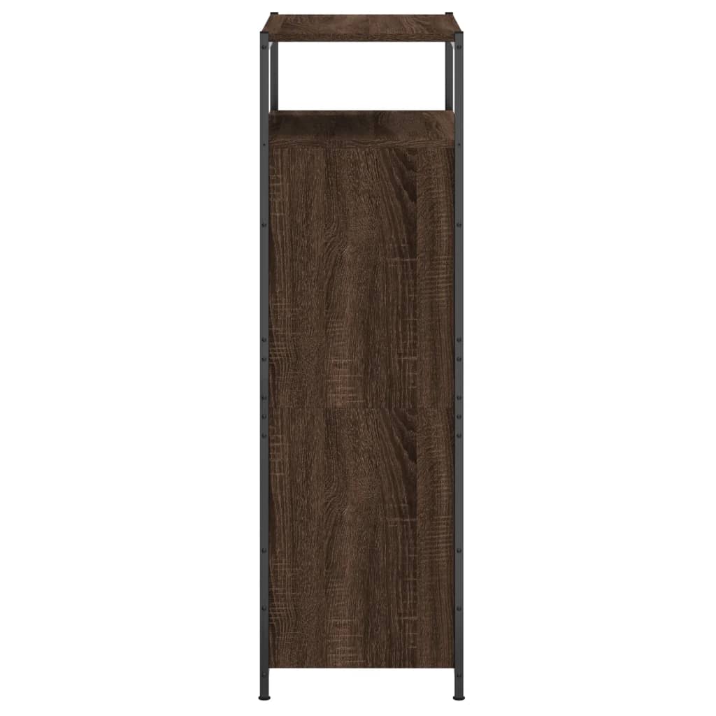 Schoenenkast 60x34x112 cm bewerkt hout bruin eikenkleur is nu te koop bij PeponiXL, paradijselijk wonen!