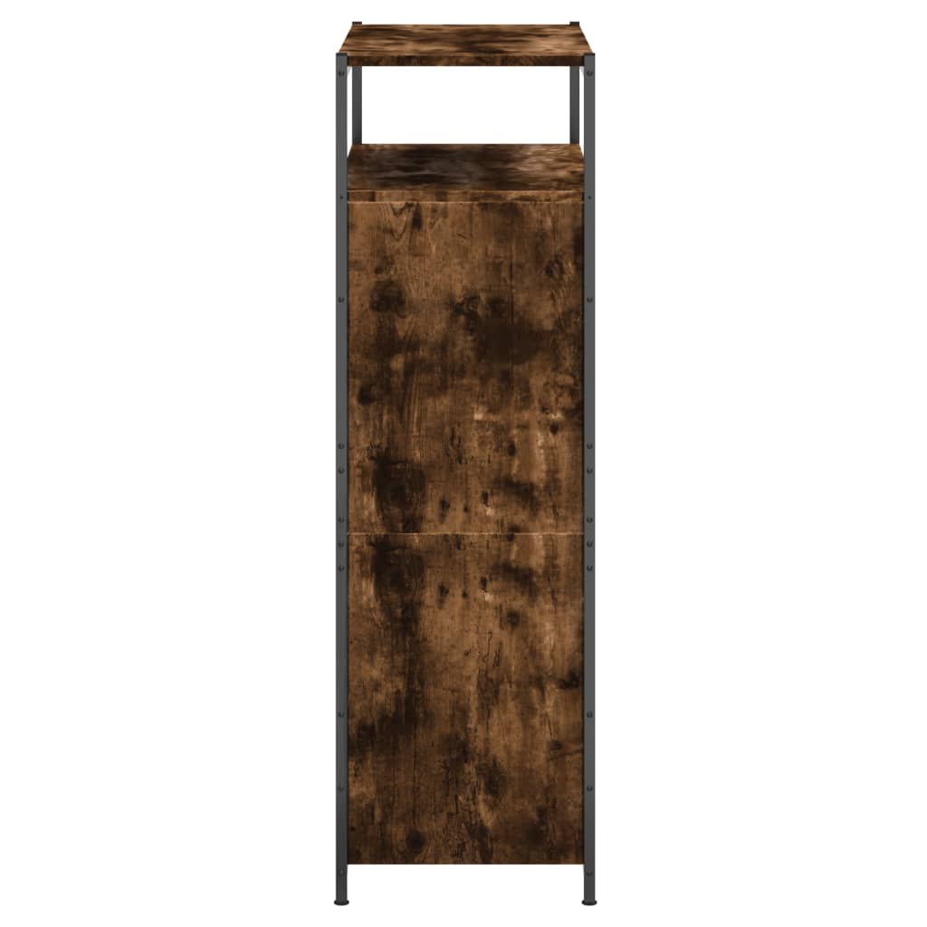 Schoenenkast 75x34x112 cm bewerkt hout gerookt eikenkleurig is nu te koop bij PeponiXL, paradijselijk wonen!