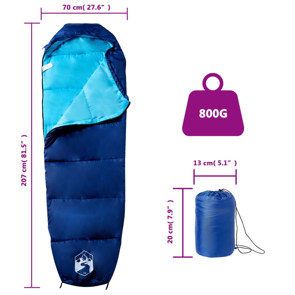 Slaapzak mummie voor volwassenen camping 3 seizoenen is nu te koop bij PeponiXL, paradijselijk wonen!