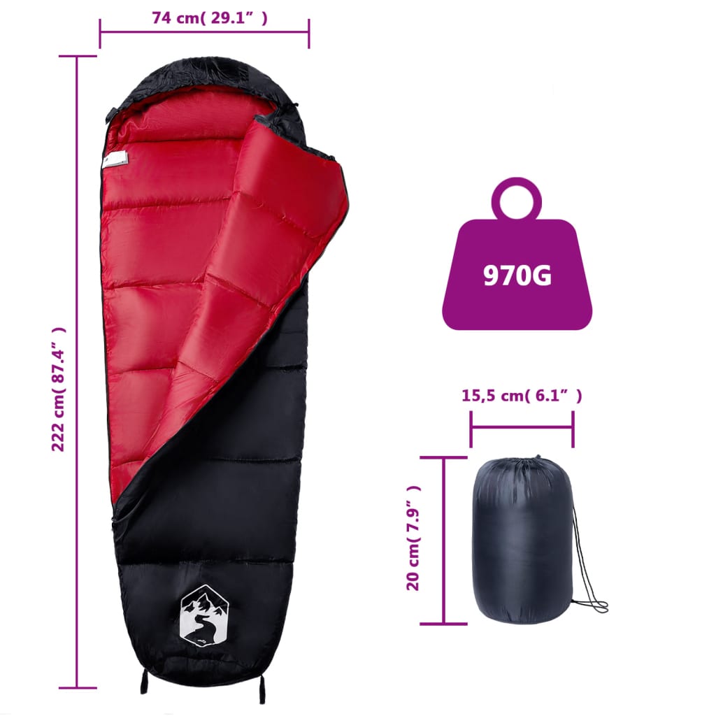 Slaapzak mummie voor volwassenen camping 3 seizoenen is nu te koop bij PeponiXL, paradijselijk wonen!