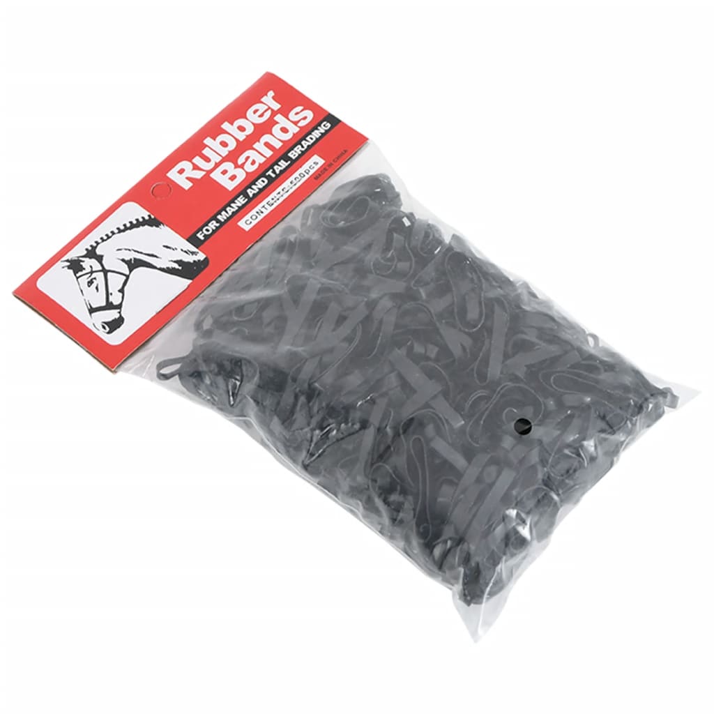 Haarelastiekjes paard 500 st silicone zwart is nu te koop bij PeponiXL, paradijselijk wonen!