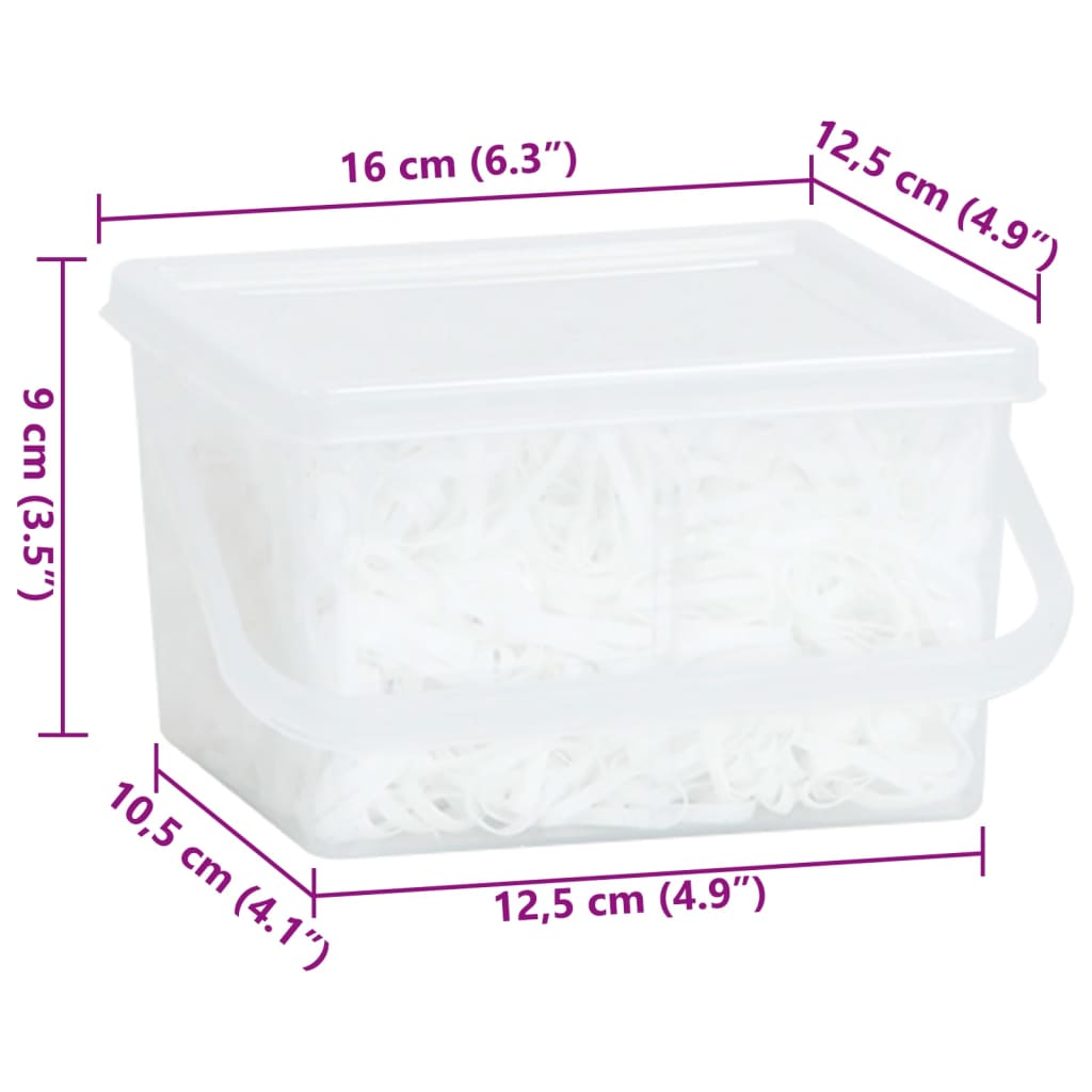 Haarelastiekjes paard 2500 st silicone wit is nu te koop bij PeponiXL, paradijselijk wonen!