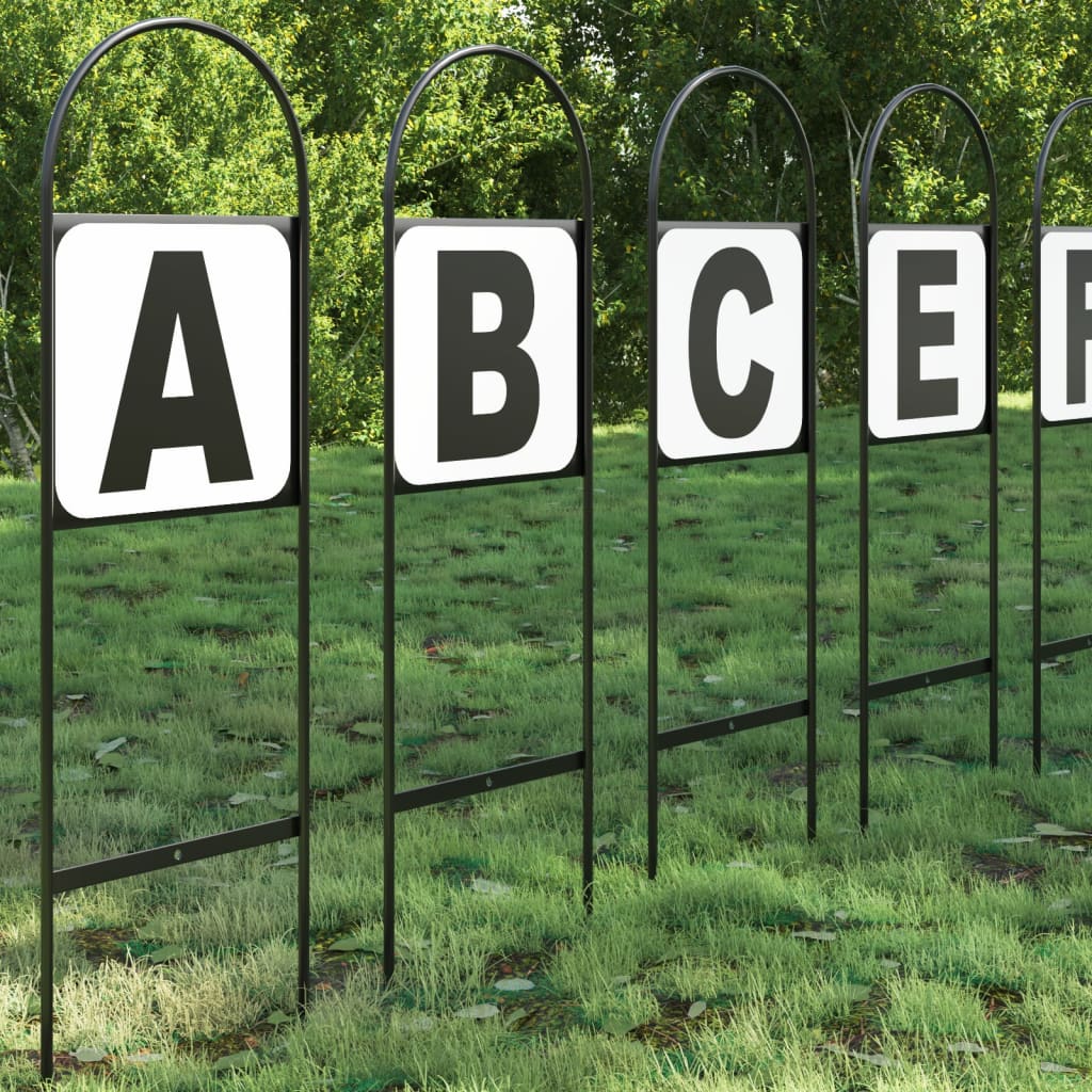 Dressuurletters 8 st staal is nu te koop bij PeponiXL, paradijselijk wonen!