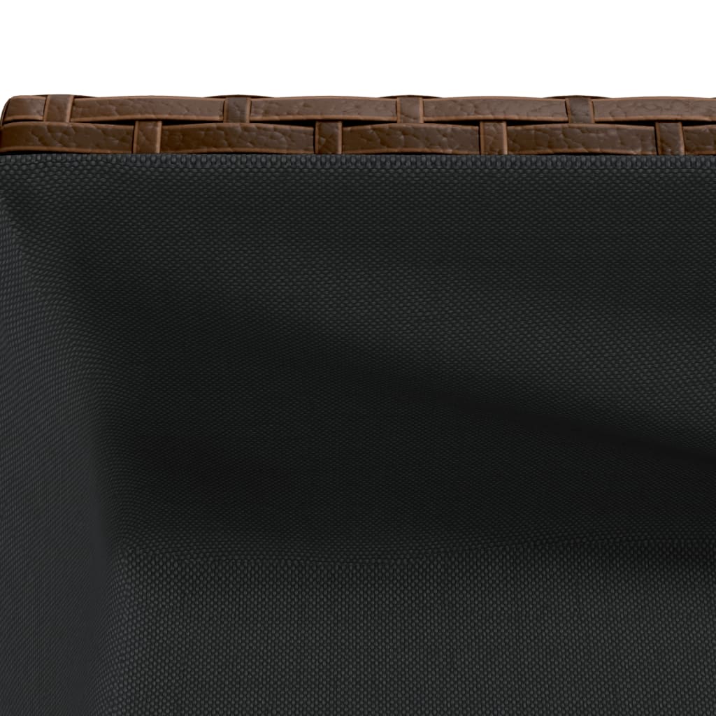 Plantenbak met schap poly rattan bruin is nu te koop bij PeponiXL, paradijselijk wonen!