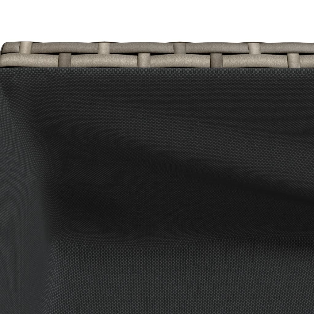 Plantenbak met schap poly rattan grijs is nu te koop bij PeponiXL, paradijselijk wonen!