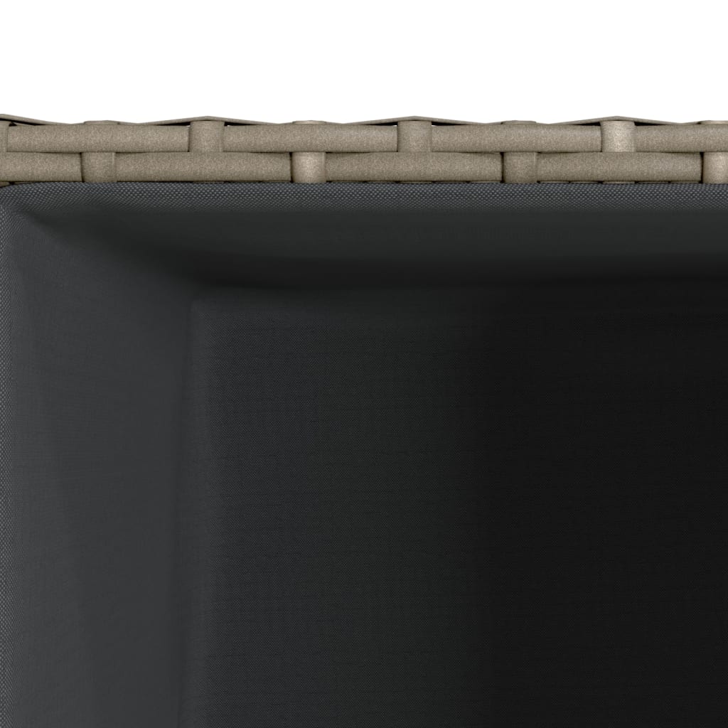 Plantenbak 30x30x60 cm poly rattan grijs is nu te koop bij PeponiXL, paradijselijk wonen!