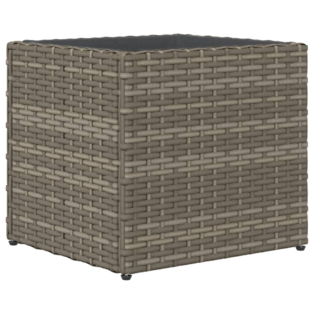 Plantenbak 36x30x32 cm poly rattan grijs is nu te koop bij PeponiXL, paradijselijk wonen!