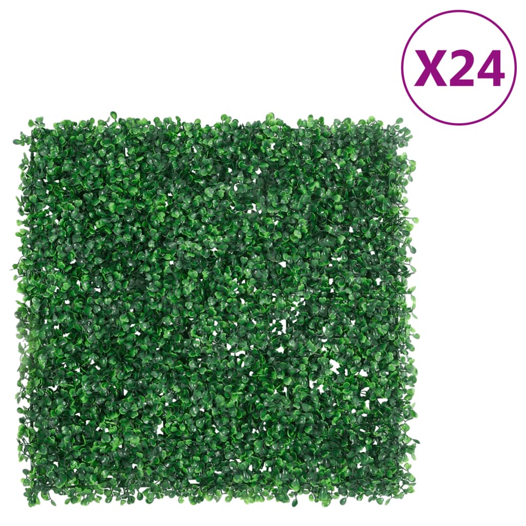 Hek met kunstheester 24 st 50x50 cm groen is nu te koop bij PeponiXL, paradijselijk wonen!