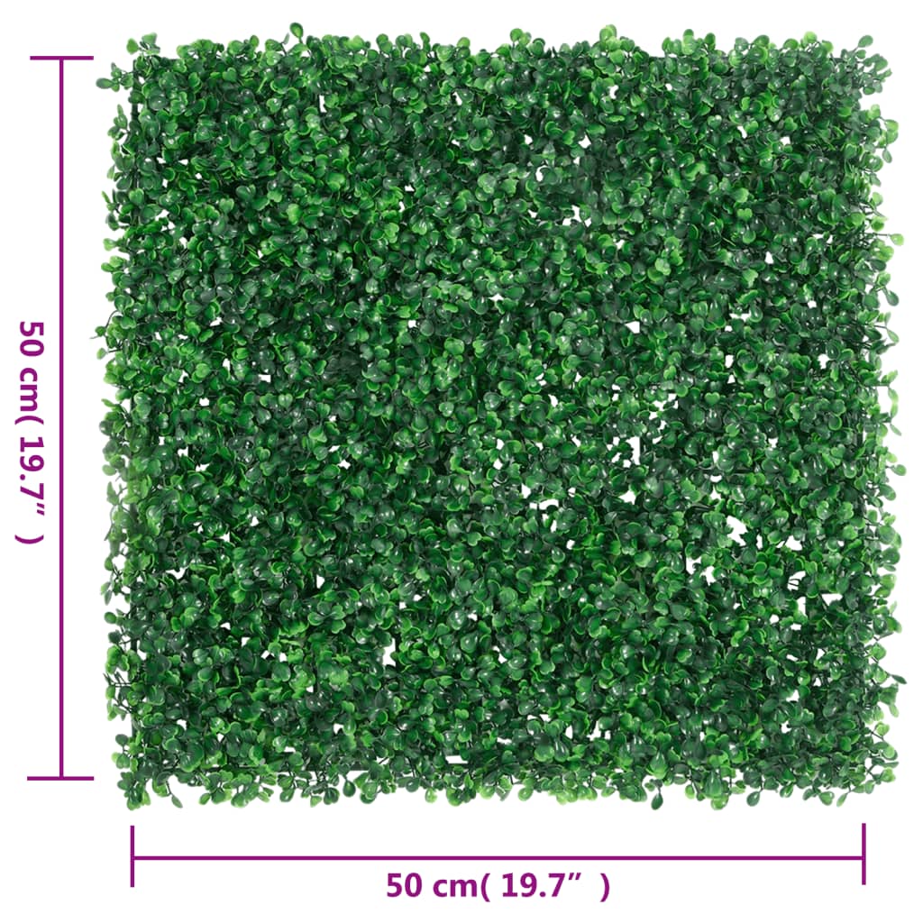 Hek met kunstheester 24 st 50x50 cm groen is nu te koop bij PeponiXL, paradijselijk wonen!