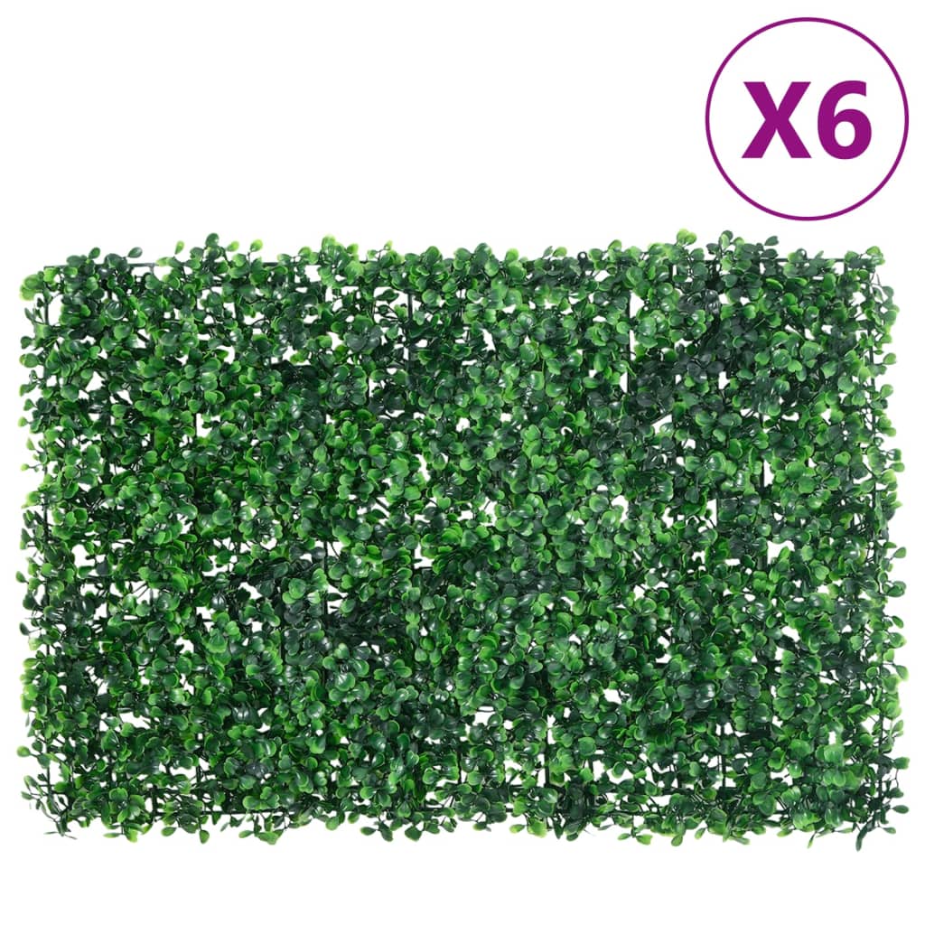 Hek met kunstheester 6 st 40x60 cm groen is nu te koop bij PeponiXL, paradijselijk wonen!
