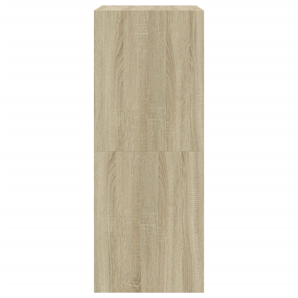 Schoenenkast met 2 klaplades 60x42x108 cm sonoma eikenkleurig is nu te koop bij PeponiXL, paradijselijk wonen!