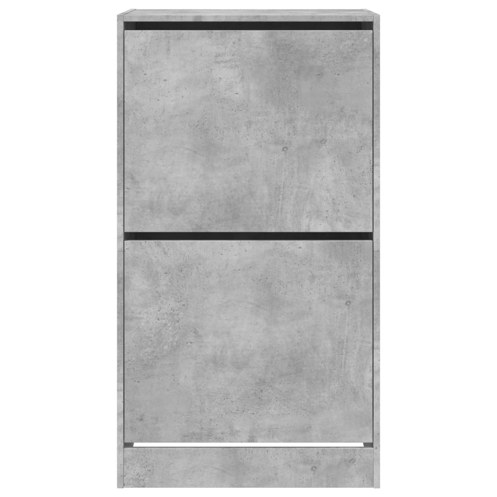 Schoenenkast met 2 klaplades 60x42x108 cm betongrijs is nu te koop bij PeponiXL, paradijselijk wonen!