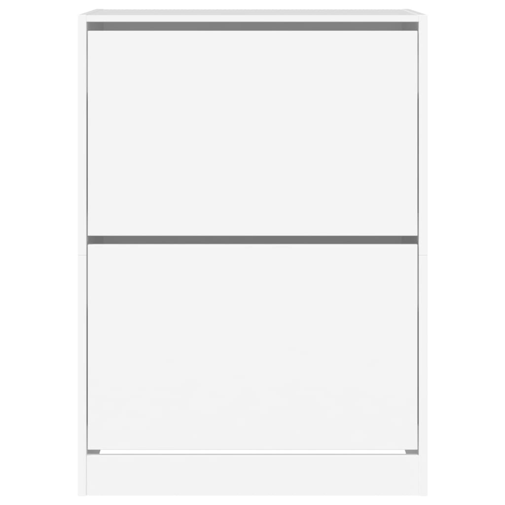 Schoenenkast met 2 klaplades 80x42x108 cm wit is nu te koop bij PeponiXL, paradijselijk wonen!