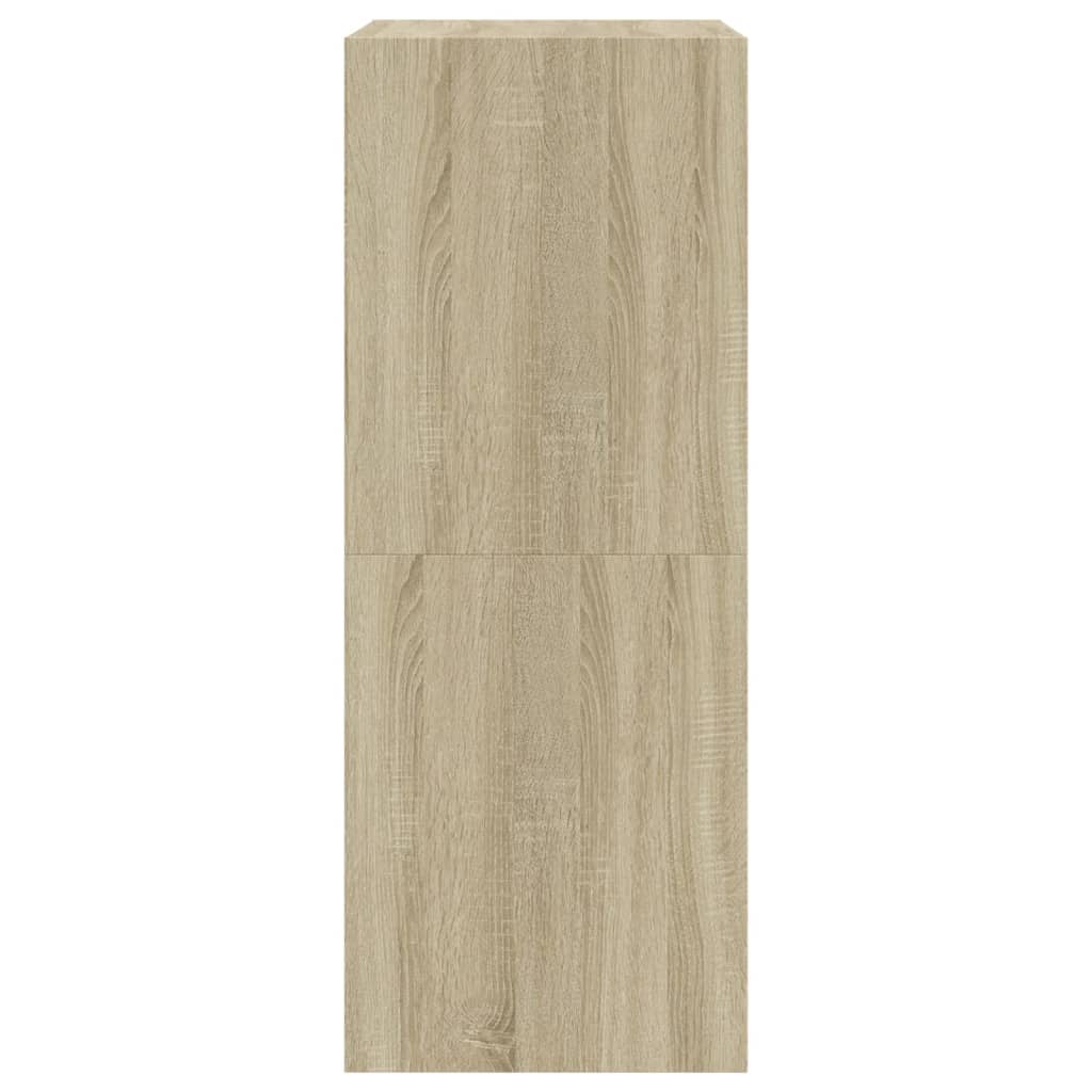 Schoenenkast met 2 klaplades 80x42x108 cm sonoma eikenkleurig is nu te koop bij PeponiXL, paradijselijk wonen!