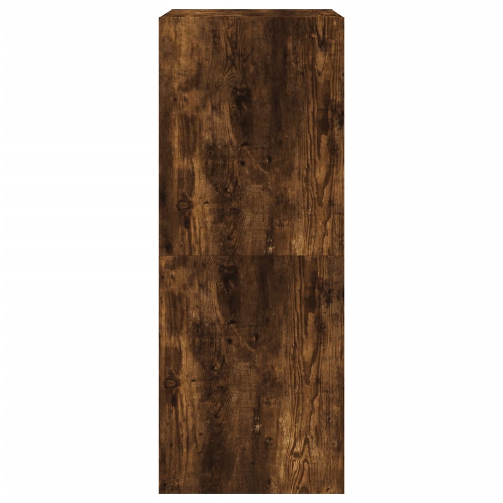 Schoenenkast met 2 klaplades 80x42x108 cm gerookt eikenkleurig is nu te koop bij PeponiXL, paradijselijk wonen!