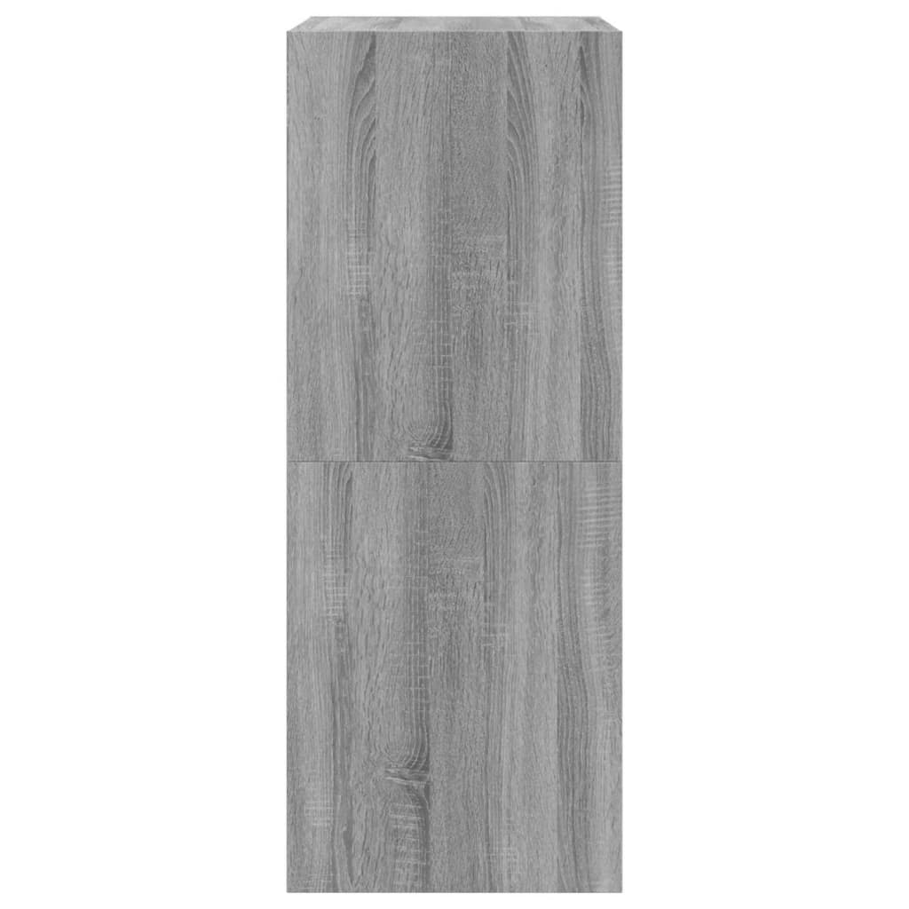 Schoenenkast met 2 klaplades 80x42x108 cm grijs sonoma is nu te koop bij PeponiXL, paradijselijk wonen!