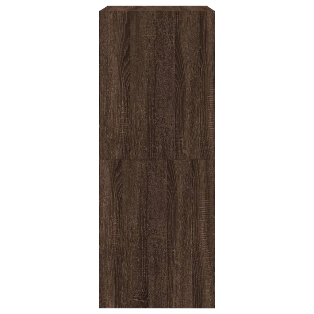 Schoenenkast met 2 klaplades 80x42x108 cm bruin eikenkleur is nu te koop bij PeponiXL, paradijselijk wonen!