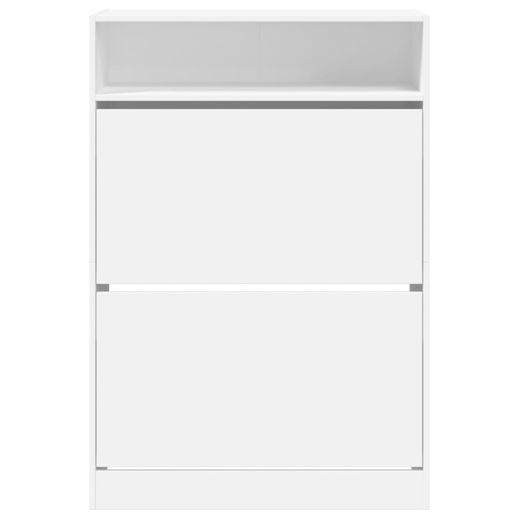 Schoenenkast met 2 klaplades 80x34x116 cm wit is nu te koop bij PeponiXL, paradijselijk wonen!