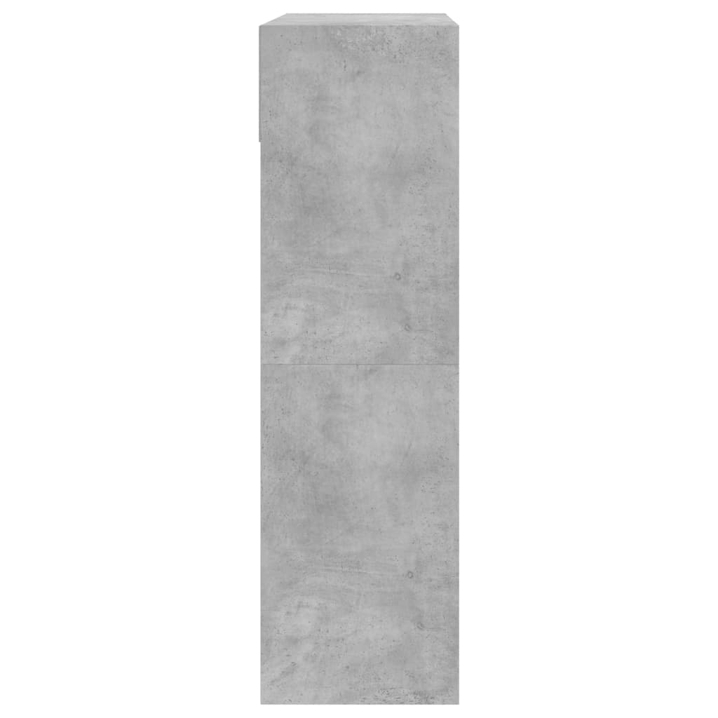 Schoenenkast met 2 klaplades 80x34x116 cm betongrijs is nu te koop bij PeponiXL, paradijselijk wonen!