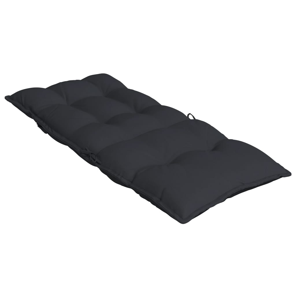 Stoelkussens 2 st hoge rug oxford stof zwart is nu te koop bij PeponiXL, paradijselijk wonen!