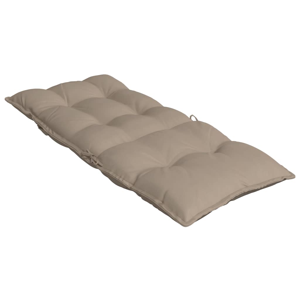 Stoelkussens 2 st hoge rug oxford stof taupe is nu te koop bij PeponiXL, paradijselijk wonen!