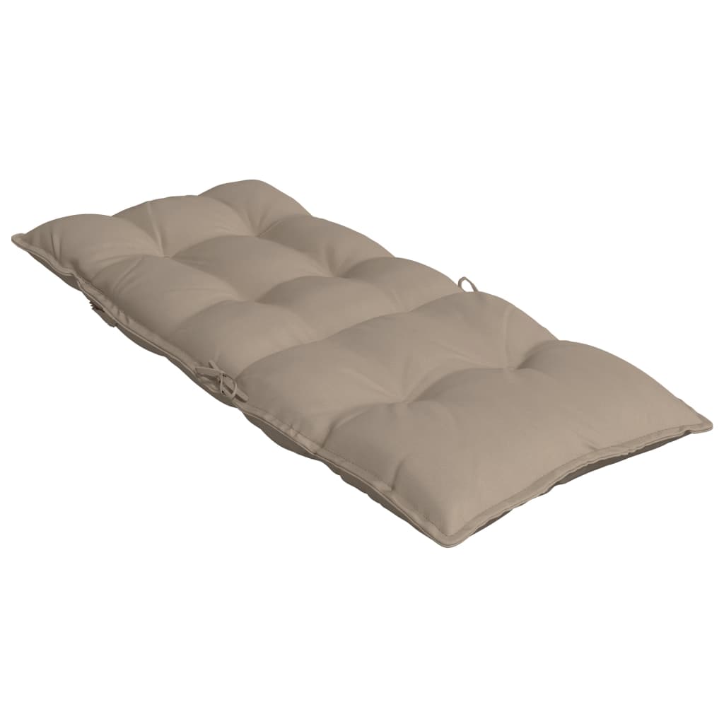 Stoelkussens 4 st hoge rug oxford stof taupe is nu te koop bij PeponiXL, paradijselijk wonen!