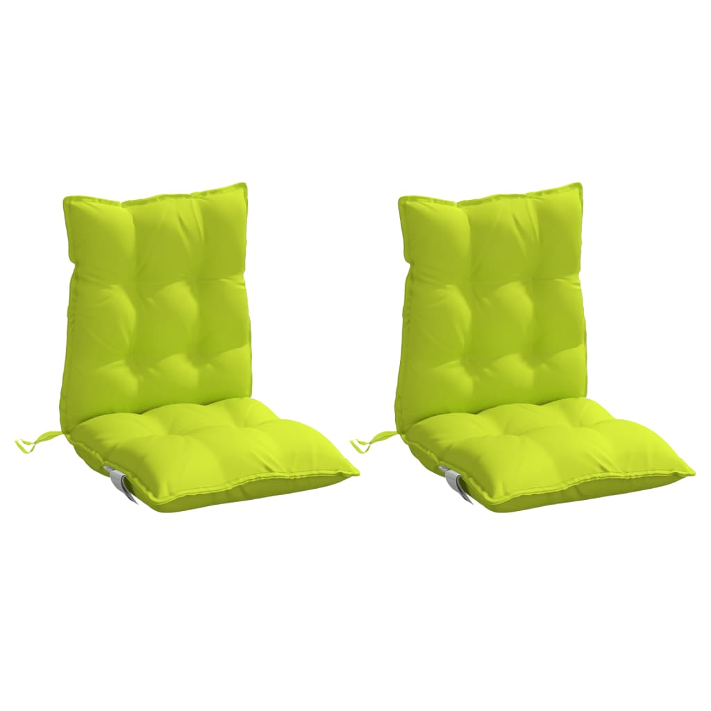 Stoelkussens 2 st lage rug oxford stof felgroen is nu te koop bij PeponiXL, paradijselijk wonen!