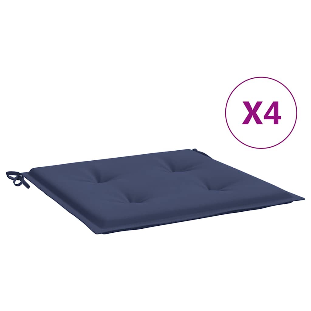 Palletkussens 4 st 50x50x4 cm oxford stof marineblauw is nu te koop bij PeponiXL, paradijselijk wonen!