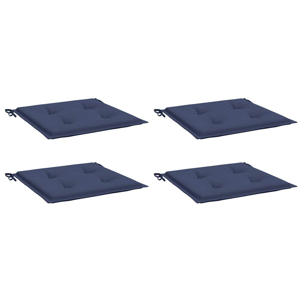 Palletkussens 4 st 50x50x4 cm oxford stof marineblauw is nu te koop bij PeponiXL, paradijselijk wonen!