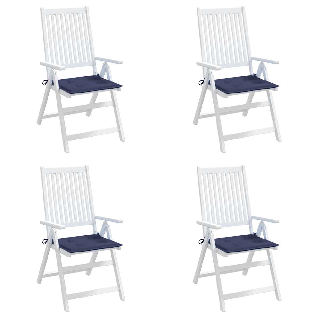 Palletkussens 4 st 50x50x4 cm oxford stof marineblauw is nu te koop bij PeponiXL, paradijselijk wonen!