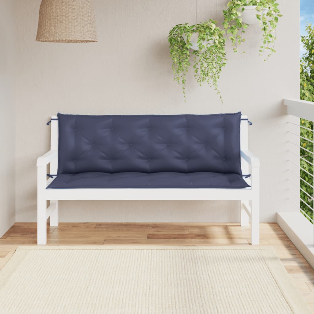 Tuinbankkussens 2 st 150x50x7 cm oxford stof marineblauw is nu te koop bij PeponiXL, paradijselijk wonen!