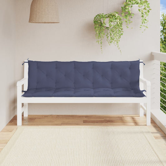 Tuinbankkussens 2 st 180x50x7 cm oxford stof marineblauw is nu te koop bij PeponiXL, paradijselijk wonen!