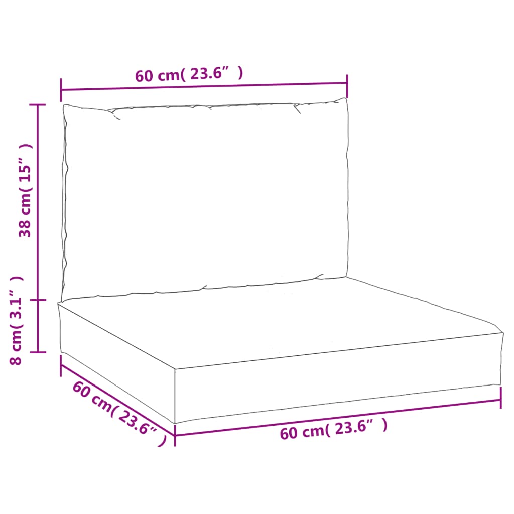 Palletkussens 2 st stof bladpatroon is nu te koop bij PeponiXL, paradijselijk wonen!