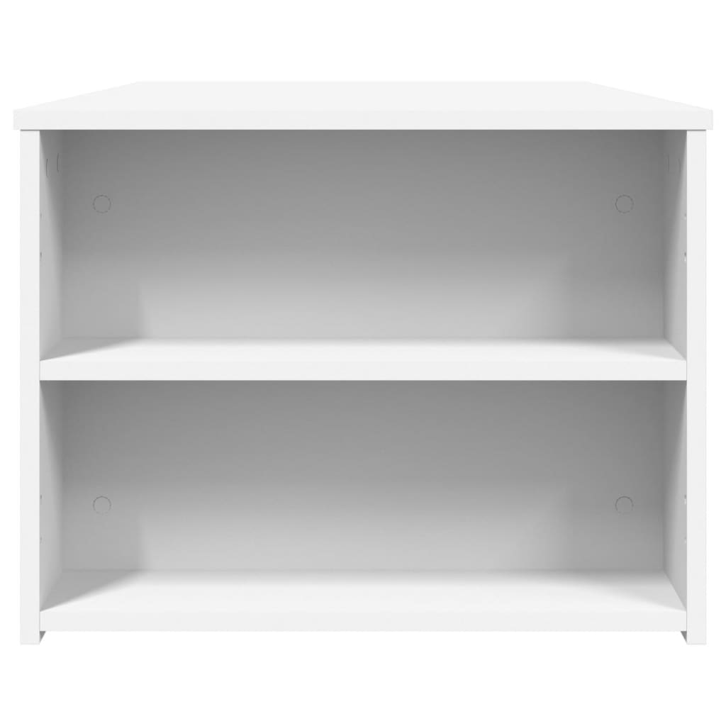 Salontafel 102x55x42 cm bewerkt hout wit is nu te koop bij PeponiXL, paradijselijk wonen!