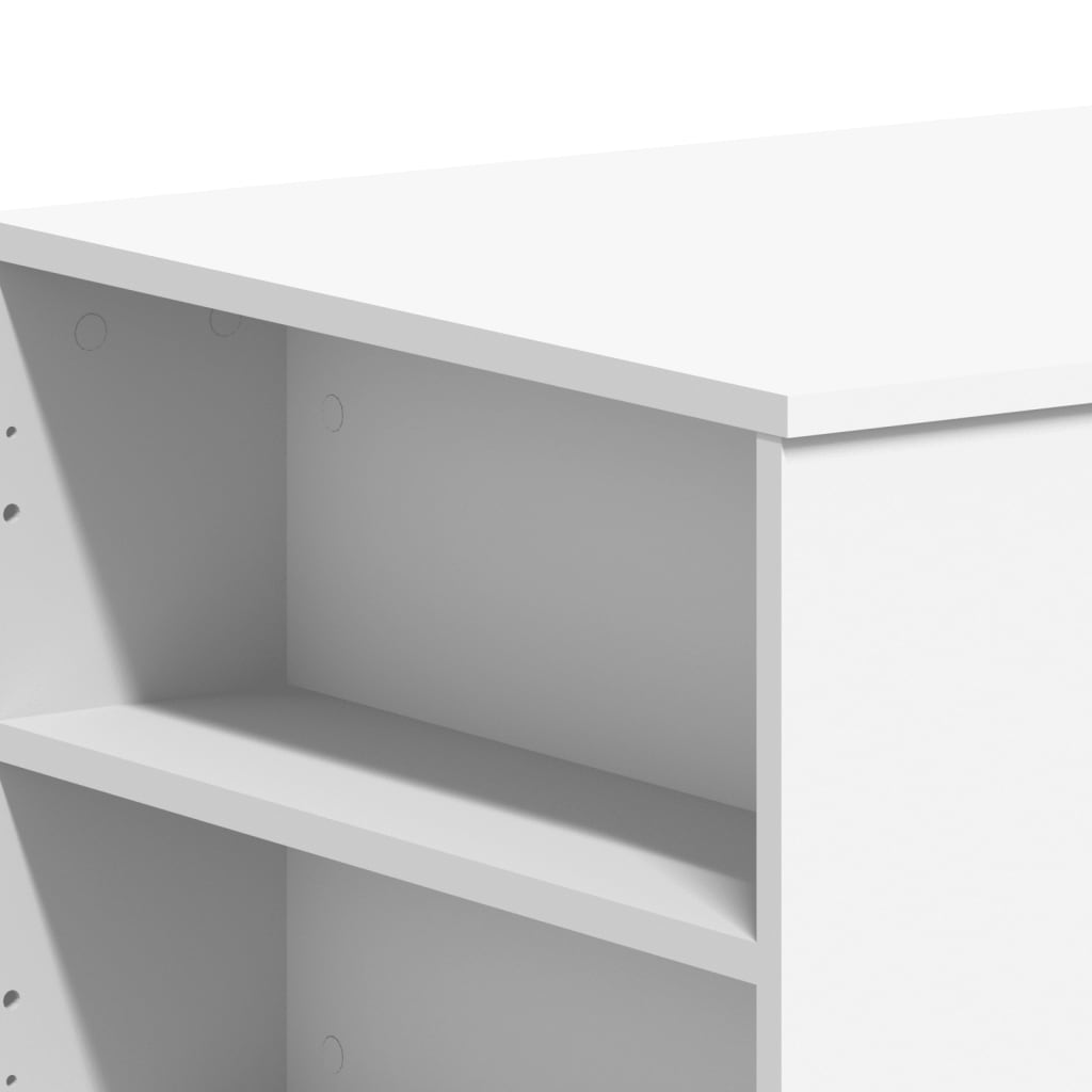 Salontafel 102x55x42 cm bewerkt hout wit is nu te koop bij PeponiXL, paradijselijk wonen!