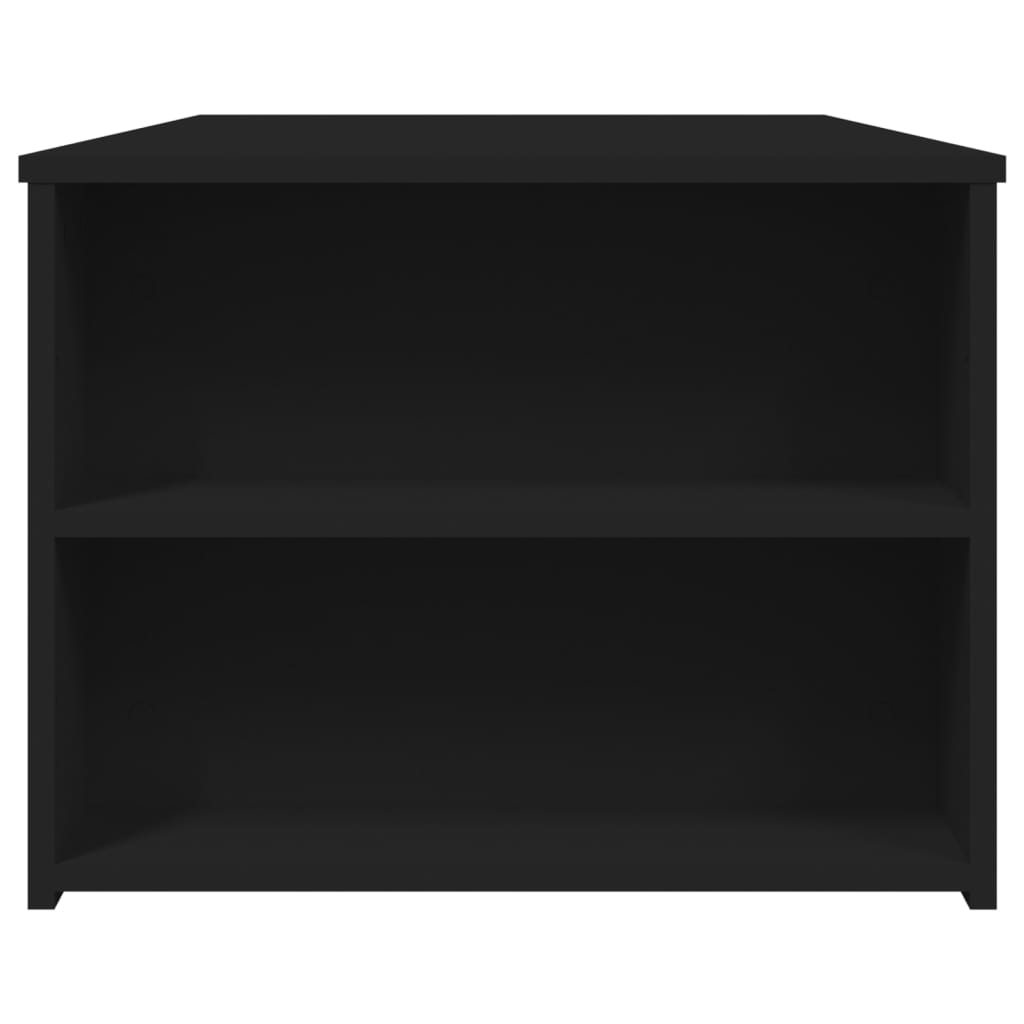 Salontafel 102x50x45 cm bewerkt hout zwart is nu te koop bij PeponiXL, paradijselijk wonen!