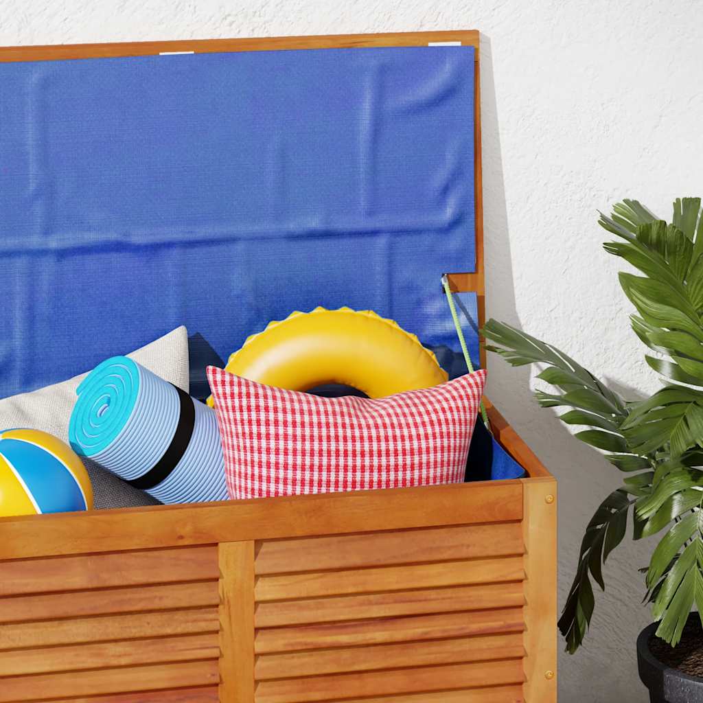 Tuinbox met jaloezieën 90x50x56 cm massief acaciahout is nu te koop bij PeponiXL, paradijselijk wonen!