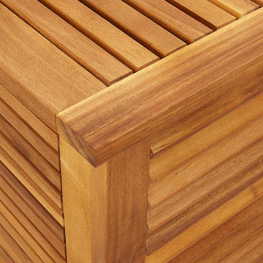 Tuinbox met jaloezieën 90x50x56 cm massief acaciahout is nu te koop bij PeponiXL, paradijselijk wonen!