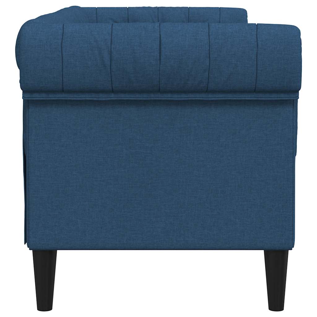 Tweezitsbank Chesterfield-stijl stof blauw is nu te koop bij PeponiXL, paradijselijk wonen!
