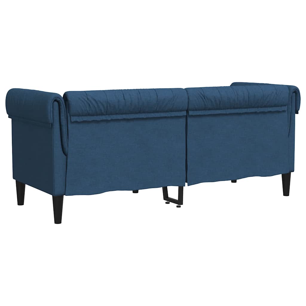 Tweezitsbank Chesterfield-stijl stof blauw is nu te koop bij PeponiXL, paradijselijk wonen!
