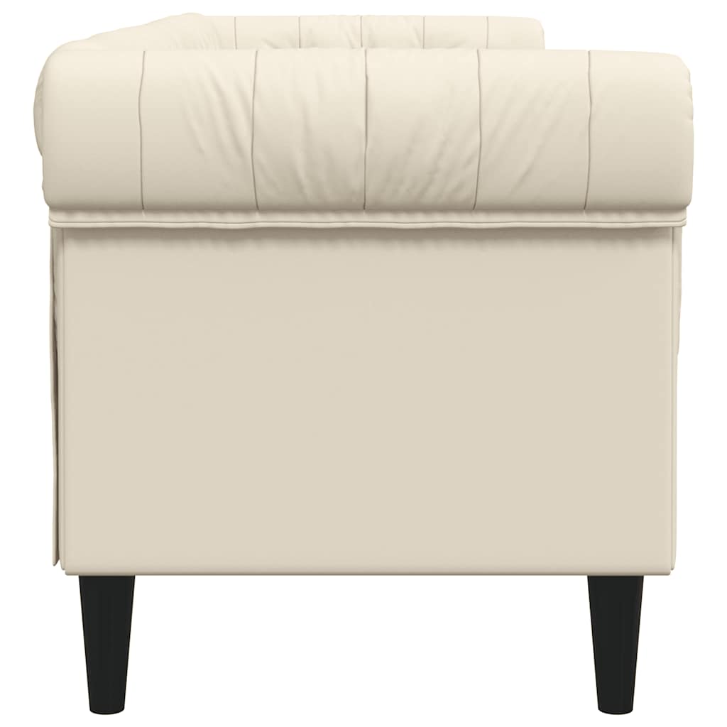 Driezitsbank Chesterfield-stijl linnen is nu te koop bij PeponiXL, paradijselijk wonen!