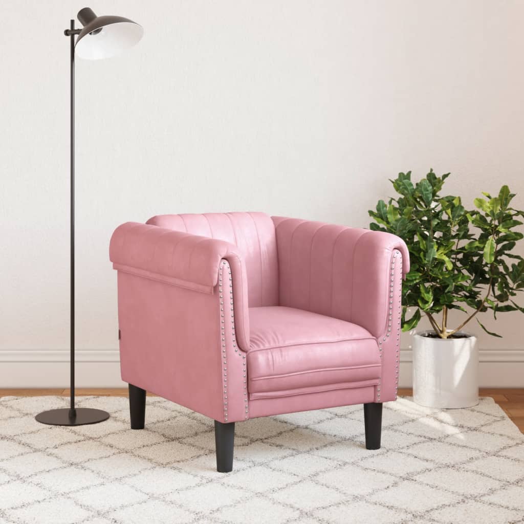 Fauteuil fluweel roze is nu te koop bij PeponiXL, paradijselijk wonen!