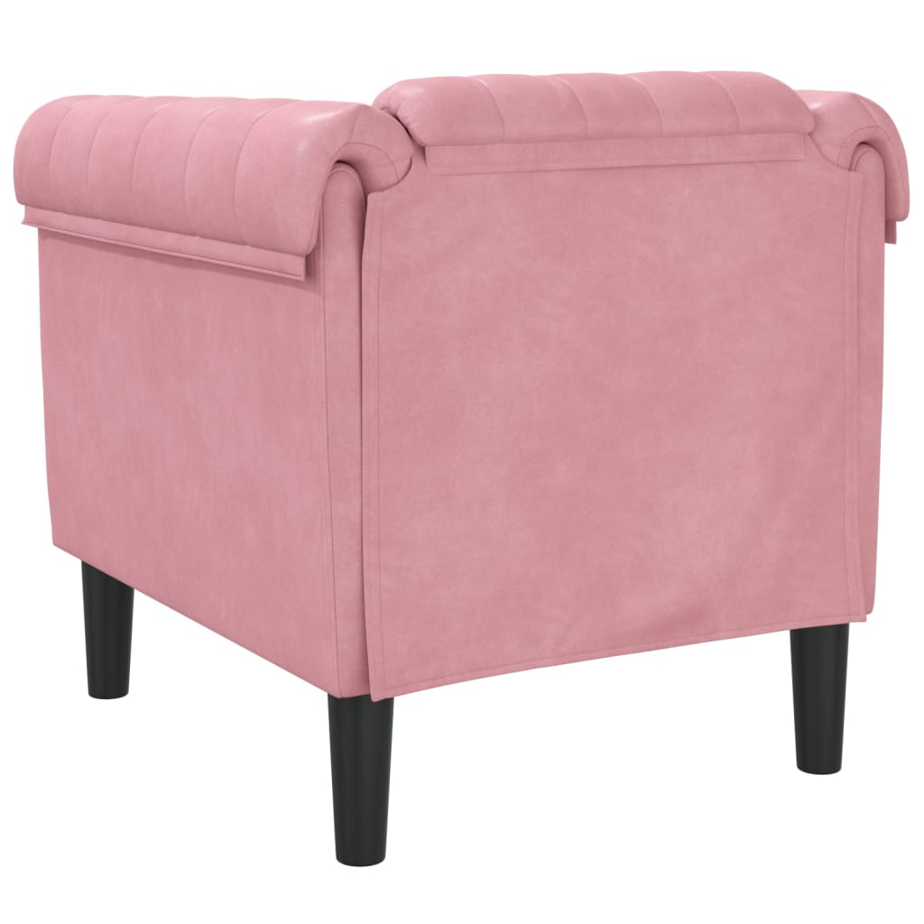 Fauteuil fluweel roze is nu te koop bij PeponiXL, paradijselijk wonen!