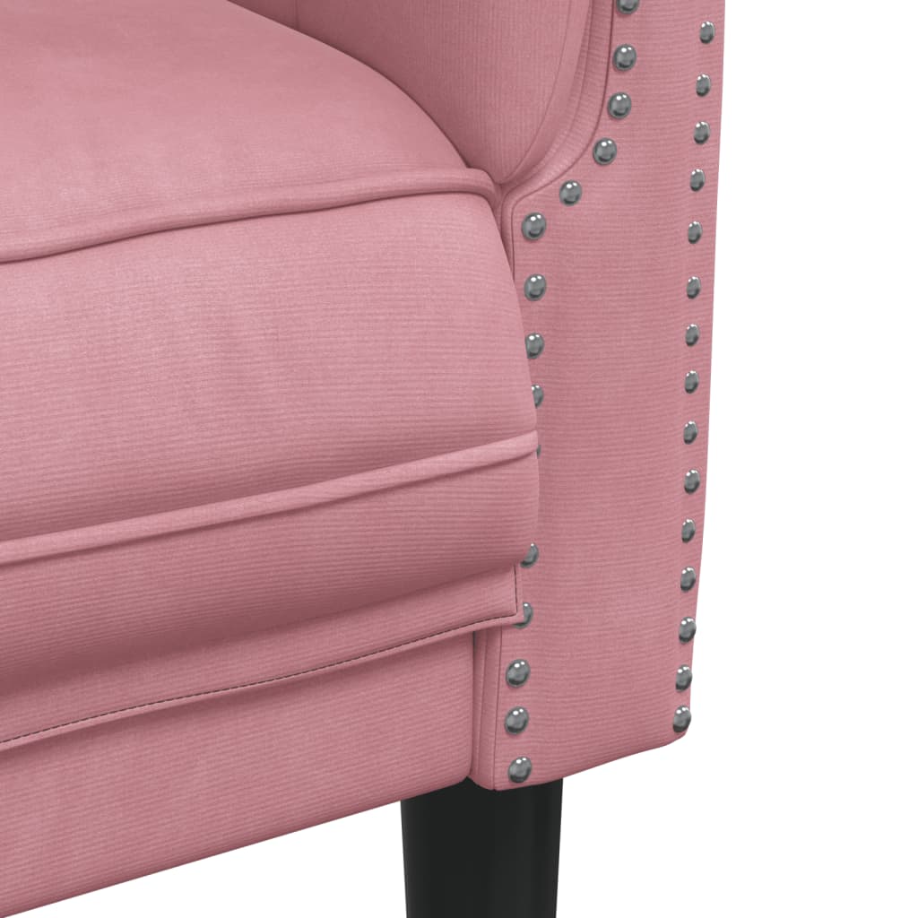 Fauteuil fluweel roze is nu te koop bij PeponiXL, paradijselijk wonen!