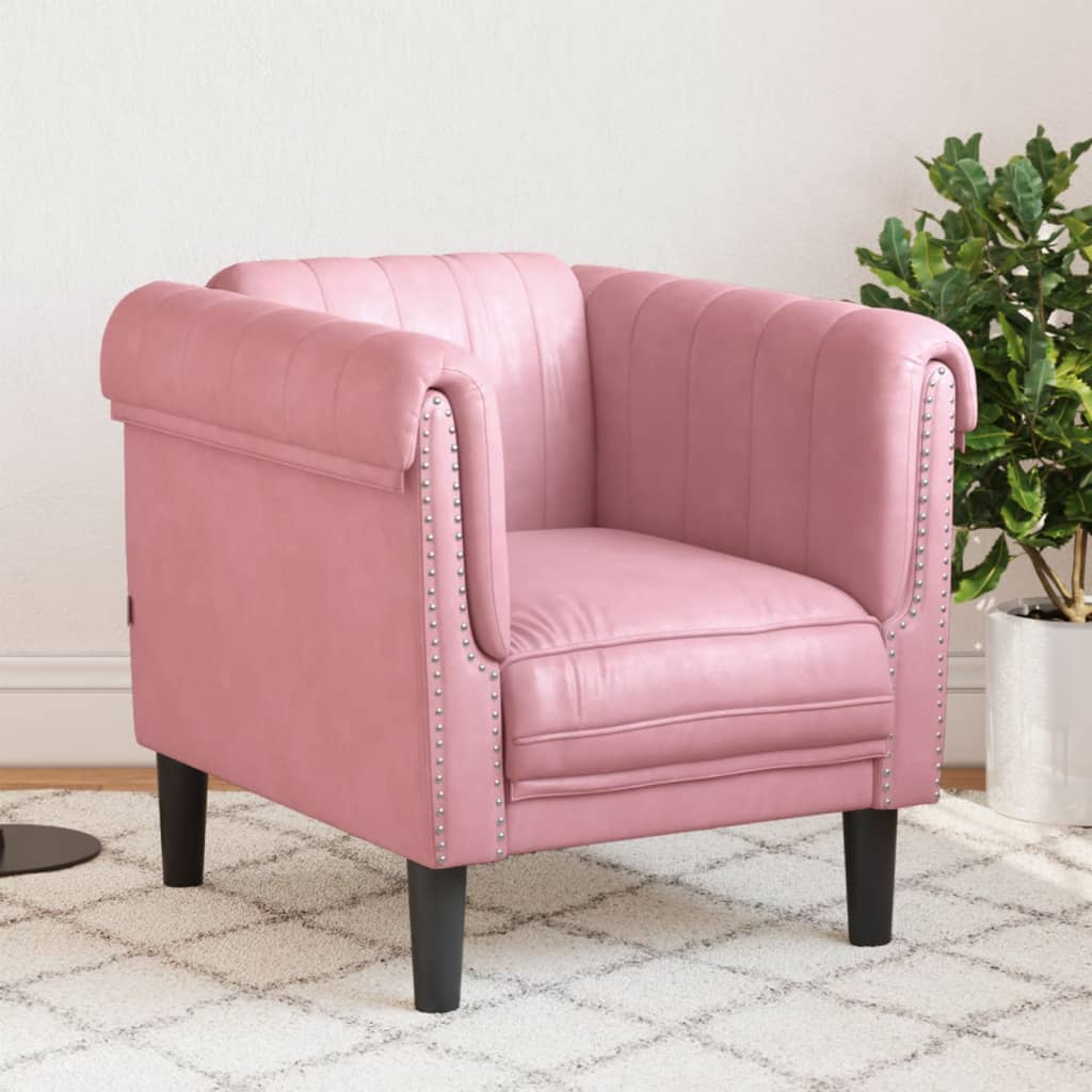 Fauteuil fluweel roze is nu te koop bij PeponiXL, paradijselijk wonen!