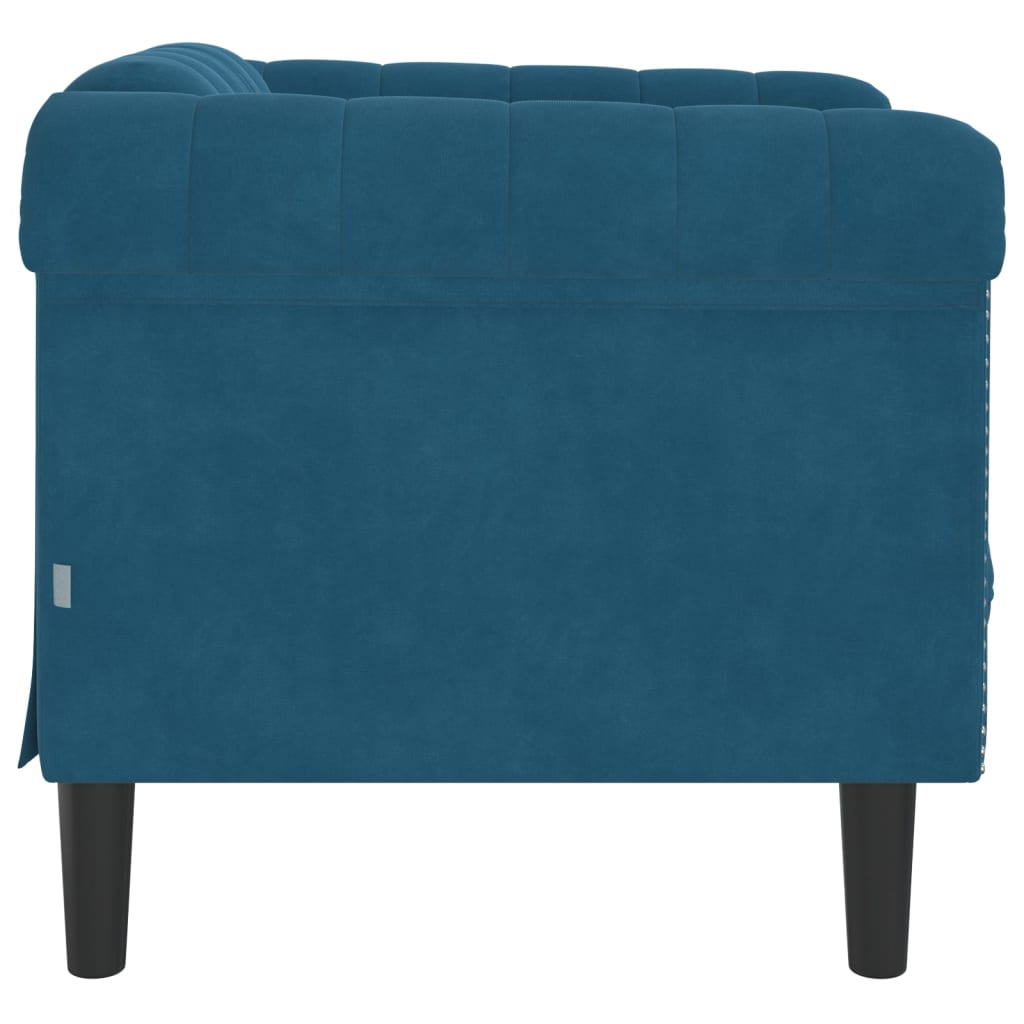 Fauteuil fluweel blauw is nu te koop bij PeponiXL, paradijselijk wonen!