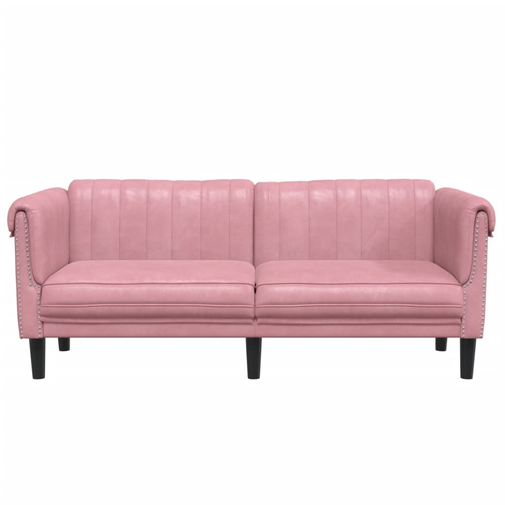 2-zitsbank fluweel roze is nu te koop bij PeponiXL, paradijselijk wonen!
