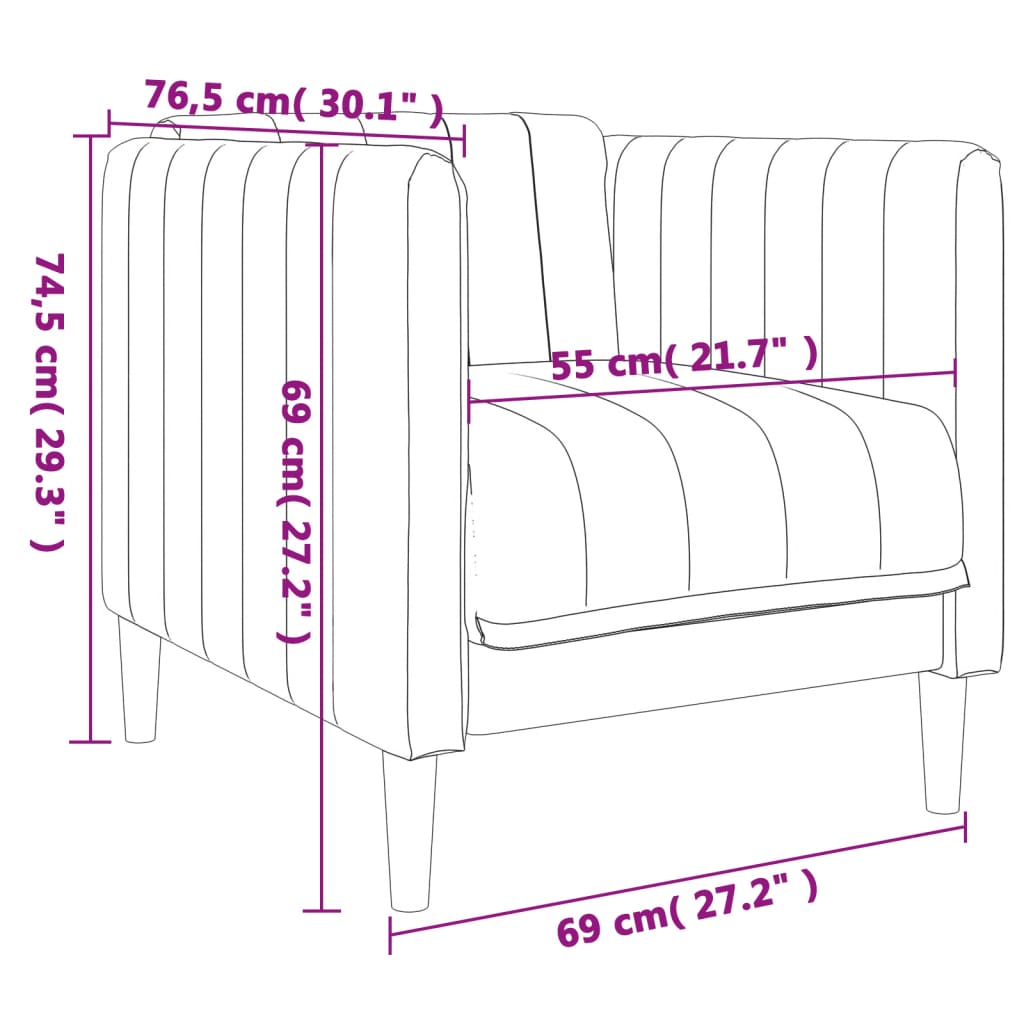 Fauteuil stof donkergrijs is nu te koop bij PeponiXL, paradijselijk wonen!