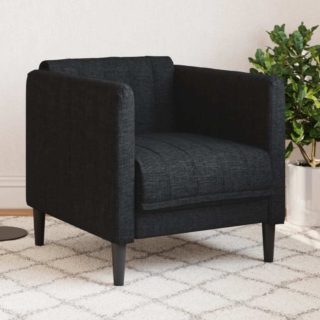 Fauteuil stof zwart is nu te koop bij PeponiXL, paradijselijk wonen!